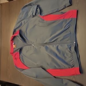 Puma mens zip up jacket grey and red size 2xl